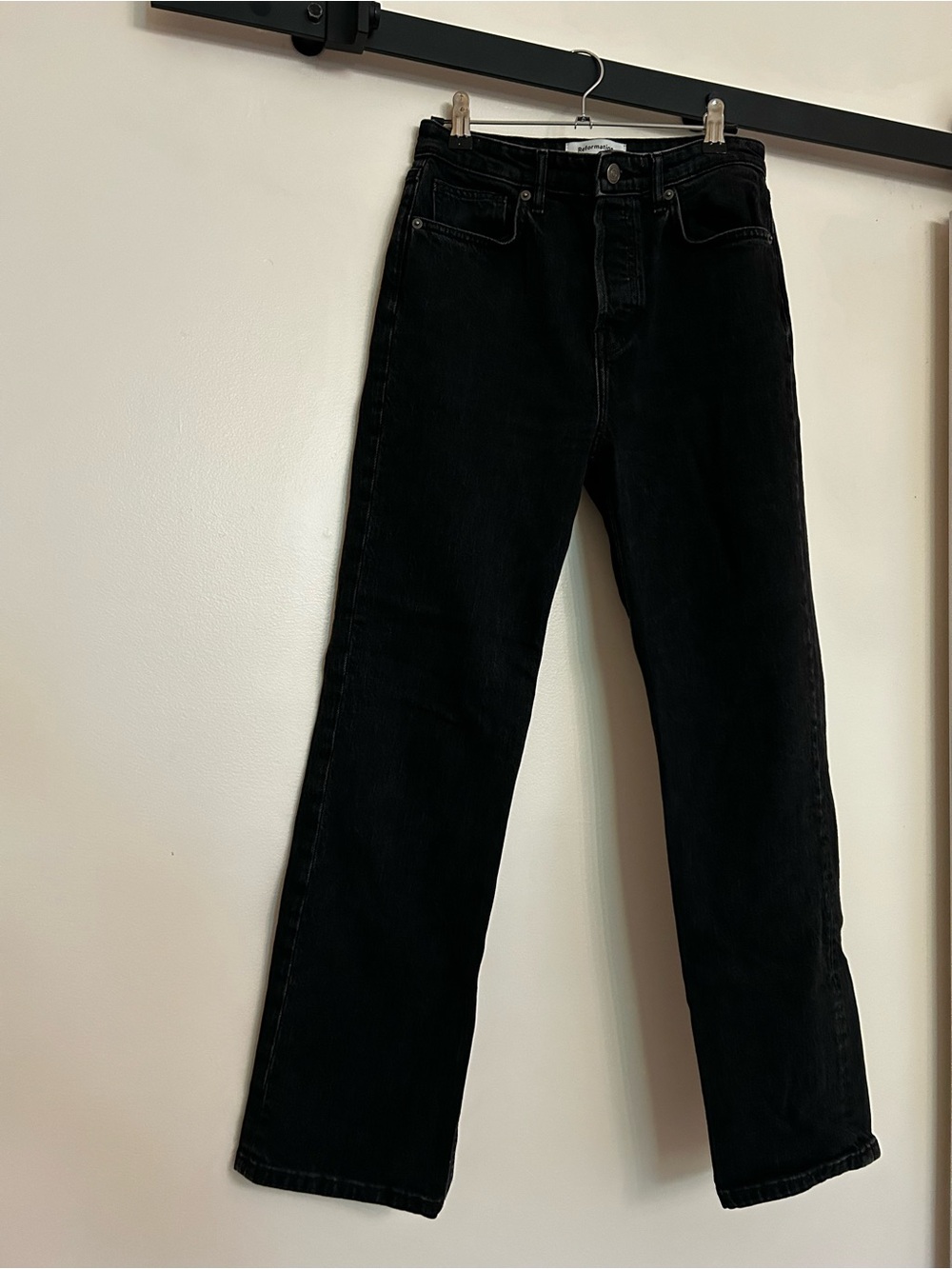 Reformation Cynthia High Rise Straight-Leg Jeans